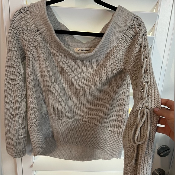 Sweaters - Off Shoulder Sweater
